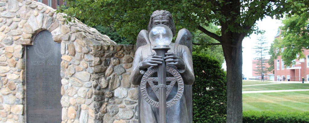Statue Campus Outside Providence College